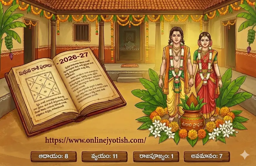 పరాభవ నామ సంవత్సర మిథున రాశి ఫలాలు 